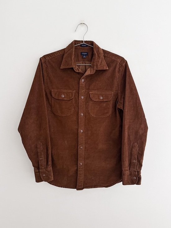 J. Crew Other - J.Crew Classic Corduroy Shirt Jacket | CPO Shacket | Rust Brown | Men's Size S